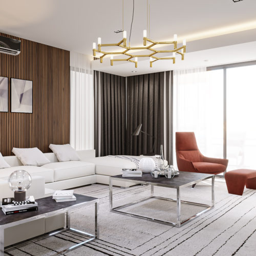 3 bedroom penthouse living room interior